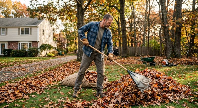 Leaf Raking Service in Ventura County, CA